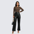 Camden Straight-Leg Faux Leather Trousers